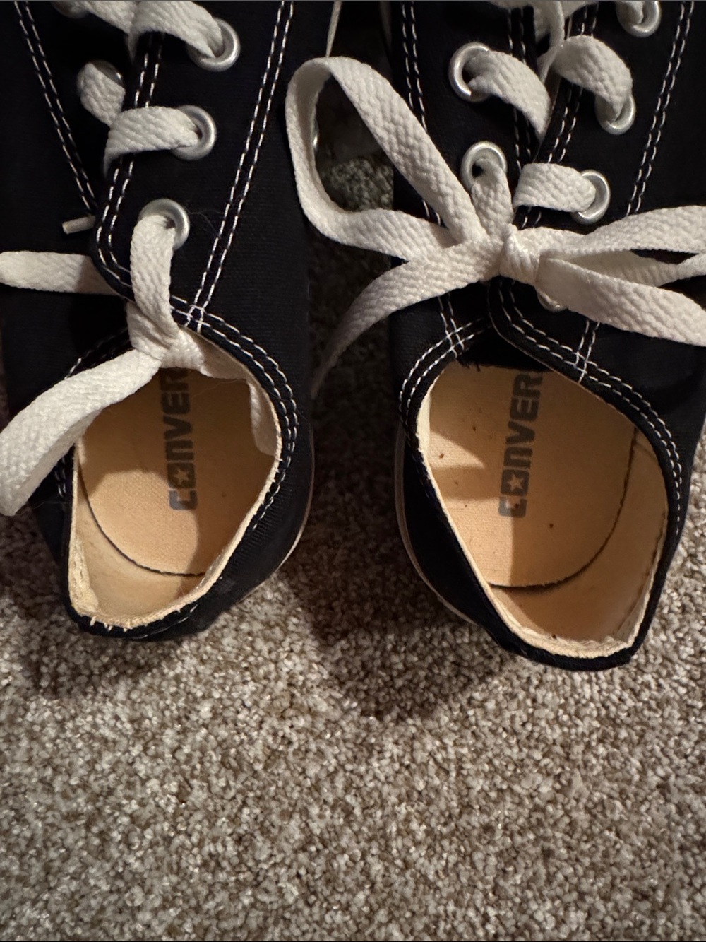 Converse Black and White Low Top Sneakers - Picture 5 of 6